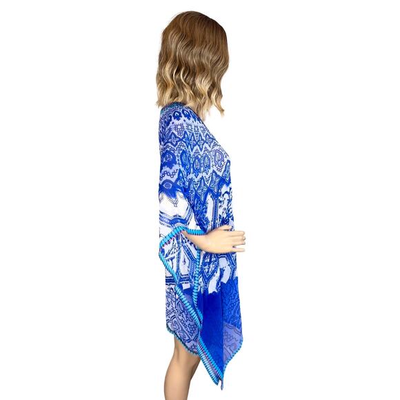 Beautiful Rhinestone Embellished Semi-sheer Beach Cover Up - Picture 11 of 14